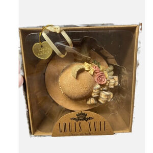New in Box Louis Nichole Hat Ornament By Kurt Adler